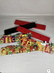 3 Piece Wooden Mexican Fiesta Table Centerpiece Signs Cinco De Mayo Taco Bar NEW