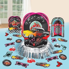 I LOVE ROCK AND ROLL Classic 50s TABLE DECORATING KIT (23pc) ~ Birthday Supplies