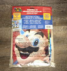 Nintendo Super Mario Bros Scene Setters Wall Decorating Kit for BIrthdays NEW