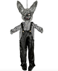 Haunted Dancing Rabbit Halloween Decoration Prop Animatronic Moving Horror