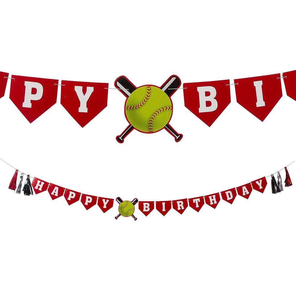 Fun Express Happy Birthday Banner Softball