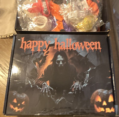 Halloween Party Decoration Kit Spider Web Bats Orange Black Purple White