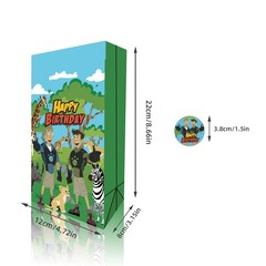 Wild Kratts Candy Bags Party Supplies 12PCS Gift Bags Stickers Party Favor