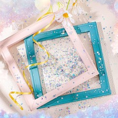 Iridescent Glitter Confetti, Fairy Moon Stars, DIY Party Supplies, Silver