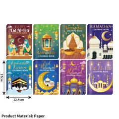 Ramadan Eid Mubarak Party Mini Coloring Book Graffiti Painting Book ET