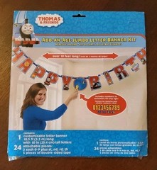 Thomas & Friends Add An Age Jumbo Letter Banner Kit Party Decoration