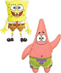 Pack Of 2 – Spongebob Squarepants and Patrick Star Foil Balloons – 1 x 29 Inc…