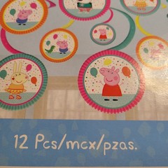 Peppa Pig Party Decor Kit Scene Setters Banner Swirl Hanging Props 31pc Bundle