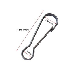 6 Pcs 2 Inches Flag Pole Snap Clip Hooks Stainless Steel Flagpole Attachment