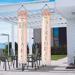 Sparkling 18th Birthday Door Banner for Girls