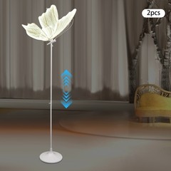 2PC Butterfly Floor lamp Ceiling Lamp Romantic Decoration Party Atmosphere Props