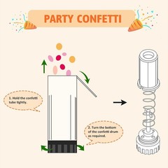 Confetti Poppers Cannons for Wedding Birthday Graduation Baby Shower Annivers…