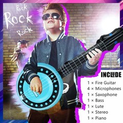 10 Pieces Inflatable Instruments Party Props Set Photo Booth Props Inflatable…