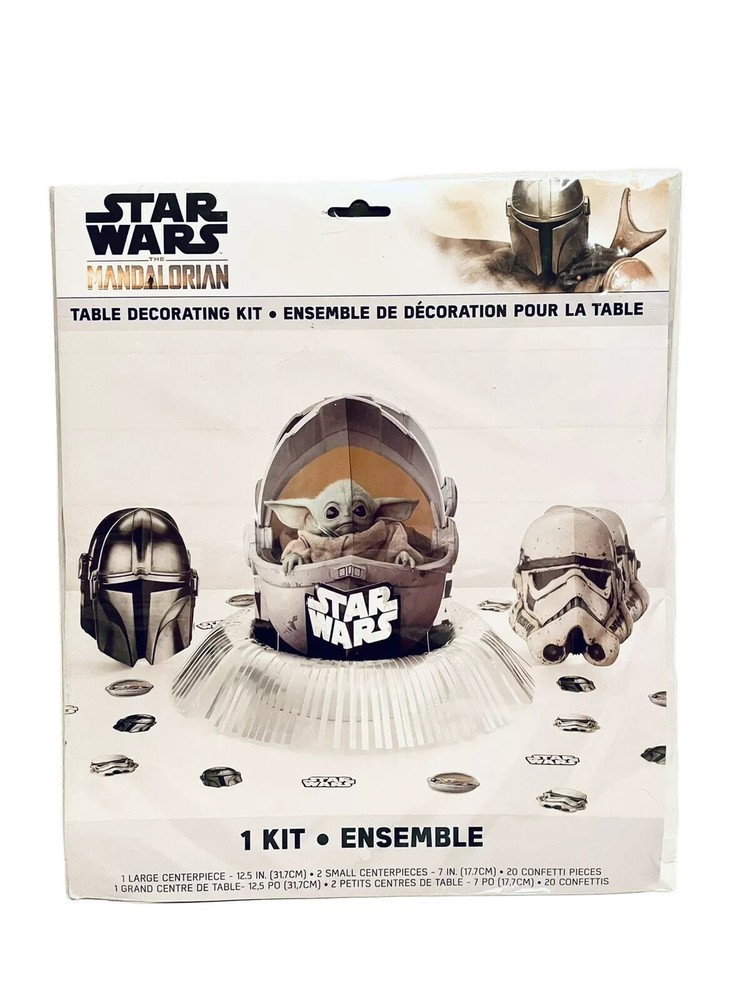 Star Wars The Mandalorian The Child Baby Yoda Party Table Decorating Kit- NEW