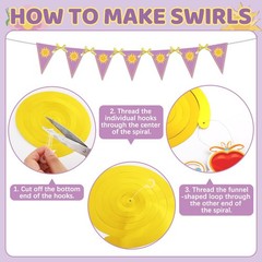 Purple Sun Decorations Purple Princess Happy Banner Triangle Flag String Bunt…