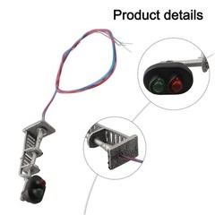 N Scale Model Train Signals 3pcs of Dual LED Block Lights for Railroads
