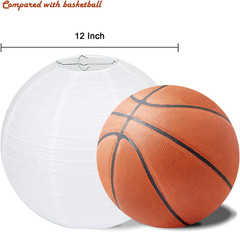 10 Packs 12 Inch White Paper Lanterns round Chinese/Japanese Hanging Ball Lanter