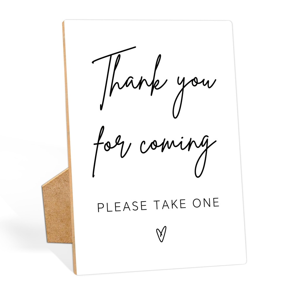 Please Take One Sign, Wedding Favor Sign, 8 x 11 Inch, Baby Shower Decoration…