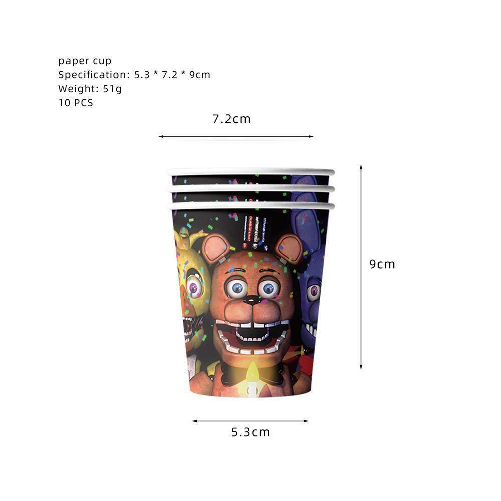 Five Nights At Freddy’s Theme Party Tableware Decor Plate Banner Balloons FNAF