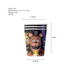 Five Nights At Freddy’s Theme Party Tableware Decor Plate Banner Balloons FNAF