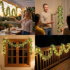 19.7Ft Soccer Garland with Lights,2026 Global Soccer Championship Decor,Shiny…