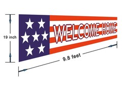 Welcome Home Banner | Deployment Returning Back Military Army Large Party