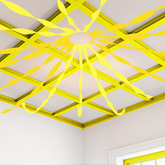 4 Crepe Paper Streamers Rolls, 328Ft Pack of Yellow and Pastel Yellow Crepe