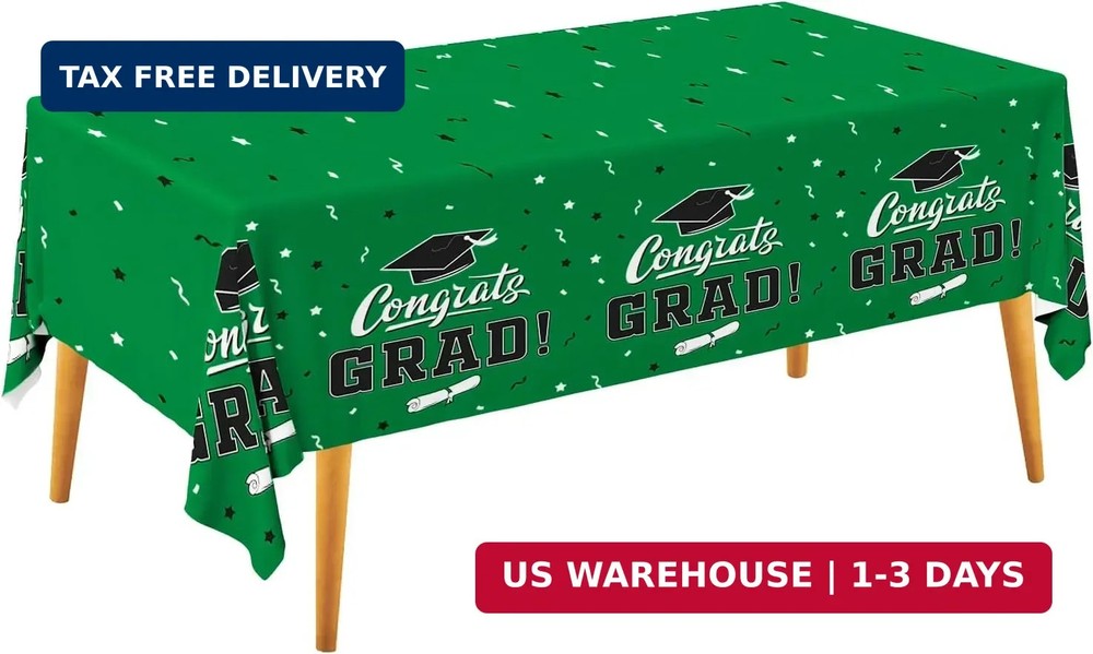 Gatherfun Graduation Party Decorations, Gongrats Grad Tablecover for Graduation