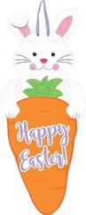 Amscan Bunny and Carrot Jointed Sign, 19 1/2″, Multicolor