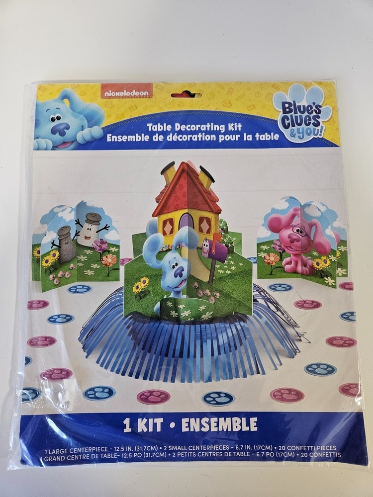 NEW Blue’s Clues & You Table Decorating Kit Birthday Party Supplies Decorations