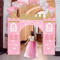 13 Pcs Princess Party Decorations Pink Princess Cardboard Castle Playhouse La…