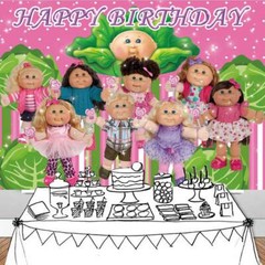 Cabbage Patch Party Decoration Party Supplies Backdrop Banner Background 7x5ft