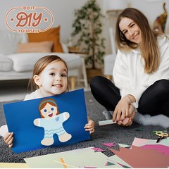 60PCS 5.6 Inch People Paper Cutouts, Multiple Colors, Multicultural, Diversity