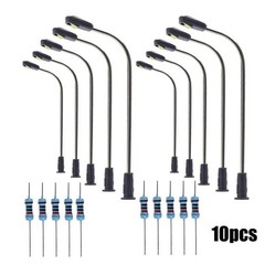 10Pcs LED Street Lights Fit For Model Making 42mm For Railway Building Layout