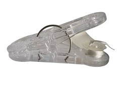 Bag of Clear Plastic Balloon Clip On Weights Party Supply – Total of 12