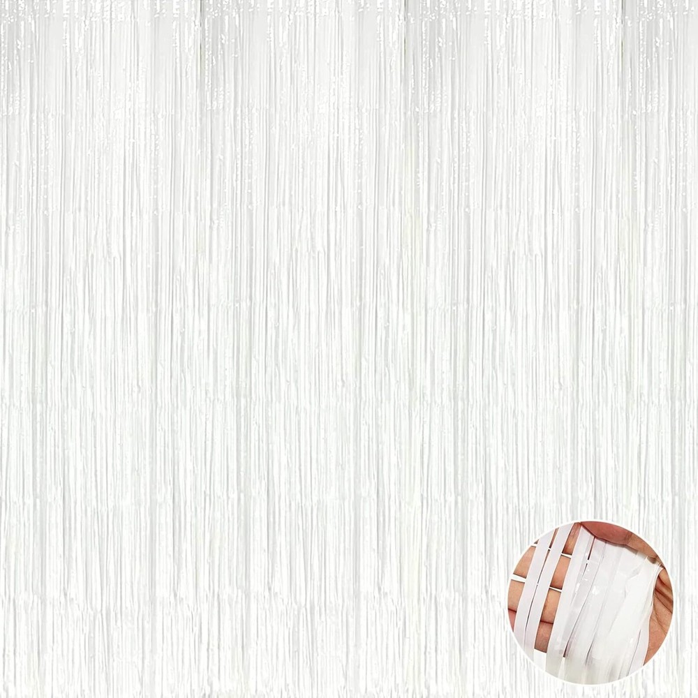 2M-3M FOIL FRINGE TINSEL SHIMMER CURTAIN DOOR WEDDING BIRTHDAY PARTY DECOR UK