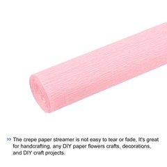 Soft Pink Crepe Paper Roll, 6.9ft Long x 20 Inch Wide, Wedding, Decoration