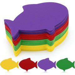 48 Pcs Large Foam Fish Cutouts 6 Inch Colorful Fish Shapes Classroom Bulletin…