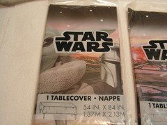 3 X Star Wars Party Decorations Tablecover lot set. 54″ X 84″.