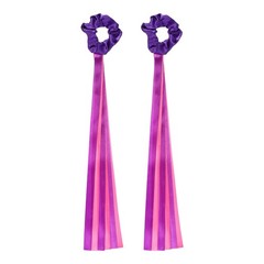 Rainbow Dance Ribbons, Wrist Streamers 20″ & 2 Pcs & Purple & Rose Pink