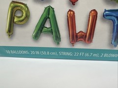 Pet Party Let’s Pawty Party Balloon Banner 10 x 20 Balloons Celebrate Dog Puppy