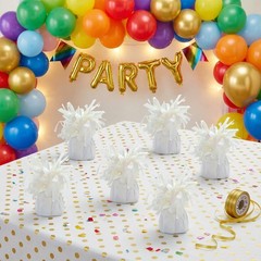 Aluminum Foil Balloon Weights for Parties (6 pcs) – 0.31lb (140g) Each – Prem…