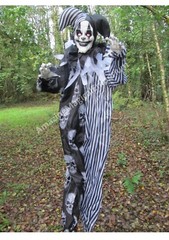 Halloween Animated Clown Hanging Talking Sound Moving Light Up Party Prop Decor