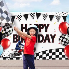Lightweight Dirt Bike Party Backdrop – 72.8×43.3 Inch Celebration Essential