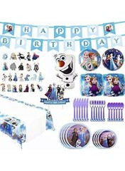 Frozen 2 Party Supplies Set – 128 Piece Birthday Decorations,10-Kids Frozen 2