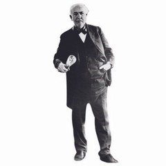 H52154V2 Thomas Edison Cardboard Cutout Standup