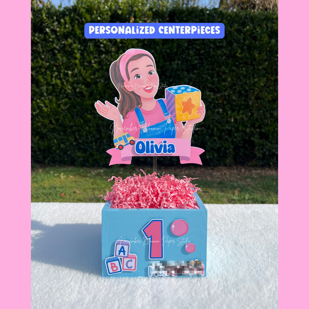 Ms.Rachel Centerpieces, Ms.Rachel birthday Party Supplies, Kids birthday party