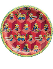 Despicable Me Minions Birthday multicolored paper plates 7″ Pack 32 Plates
