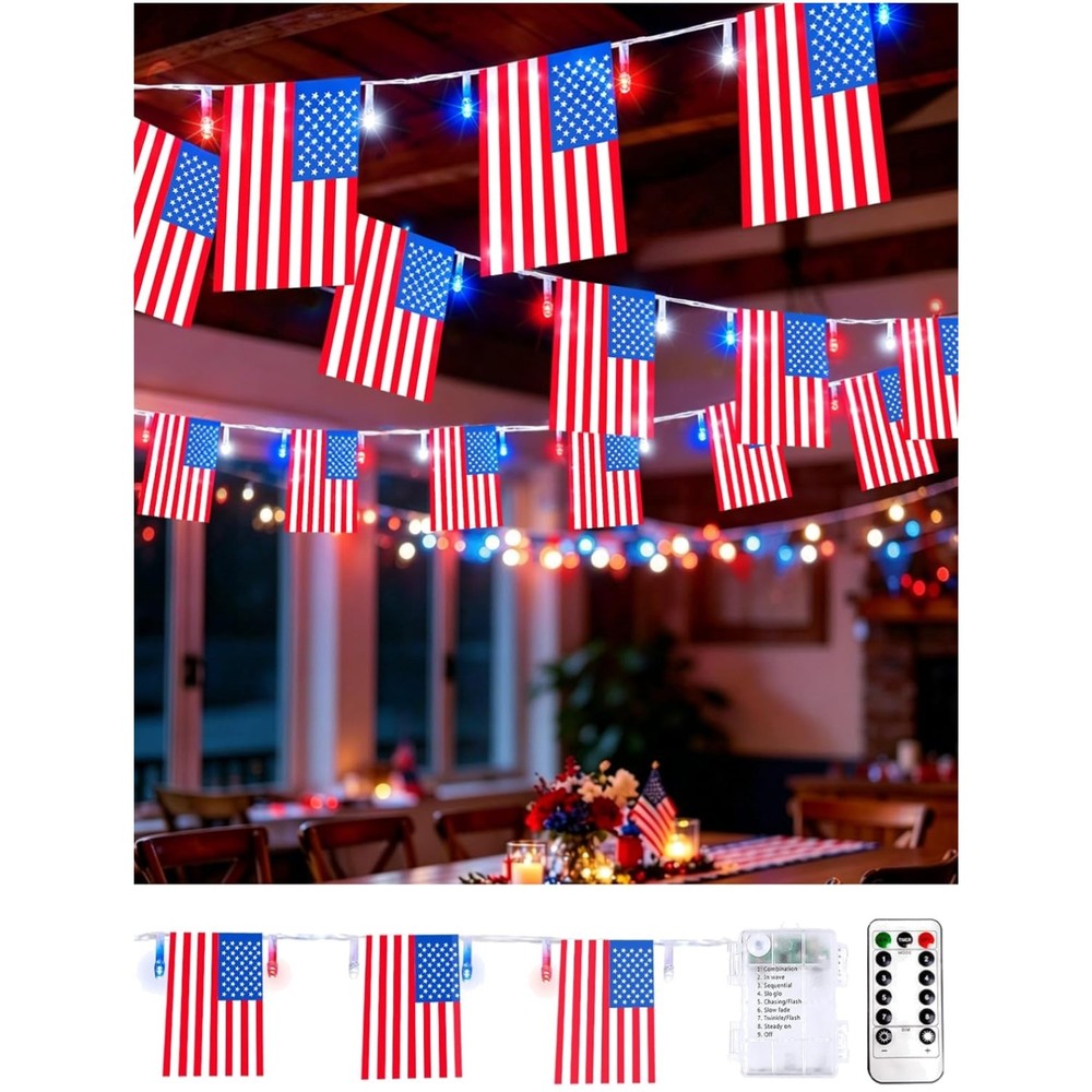 Waterproof 8 Modes Timer Independence Day