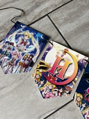 Sailor Moon Pretty Guardians hanging letter birthday banner